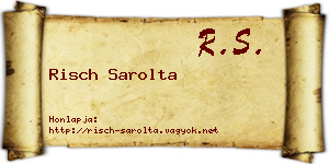 Risch Sarolta névjegykártya